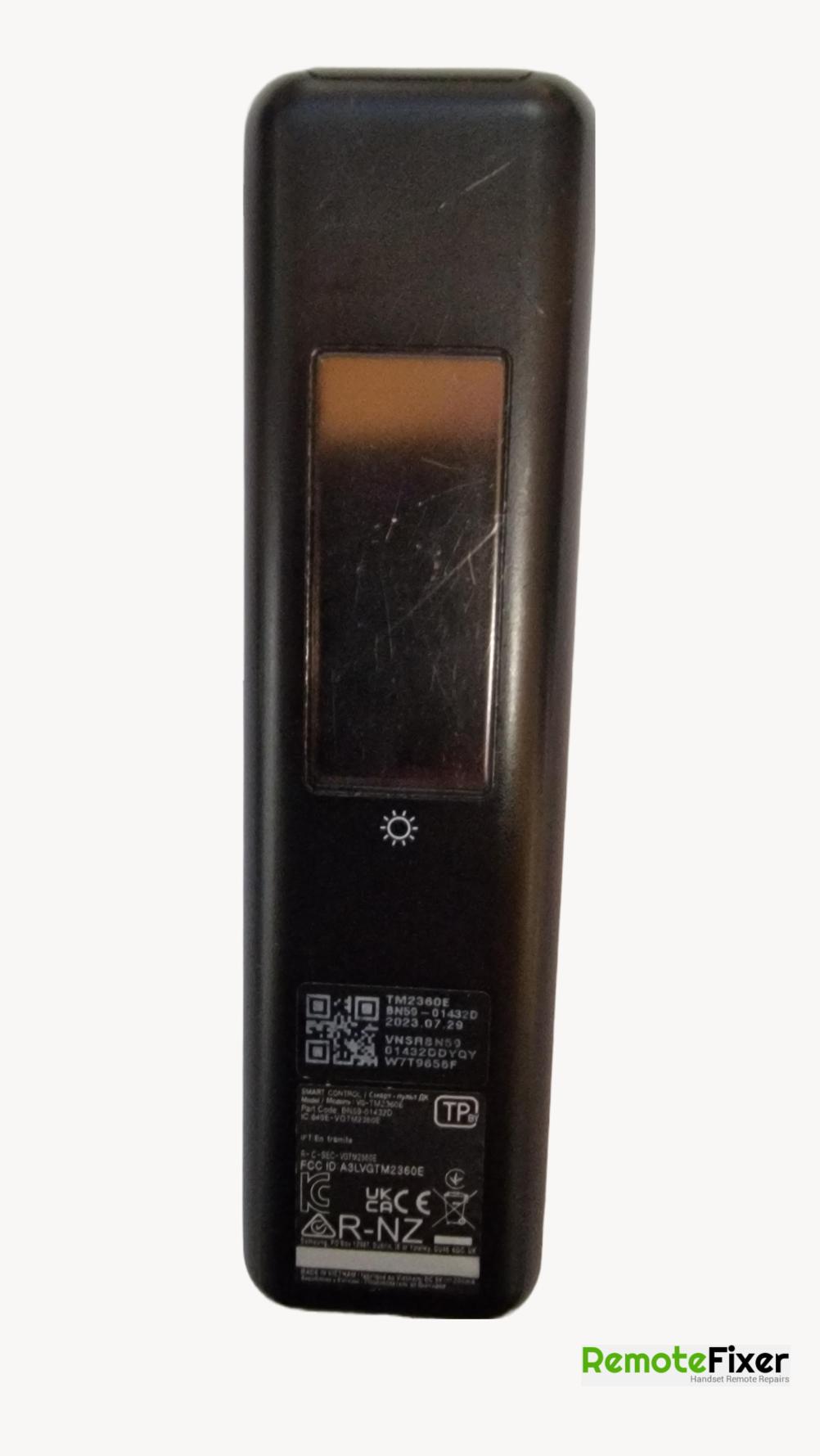 Samsung  Smart (Solar) Remote Control - Back Image