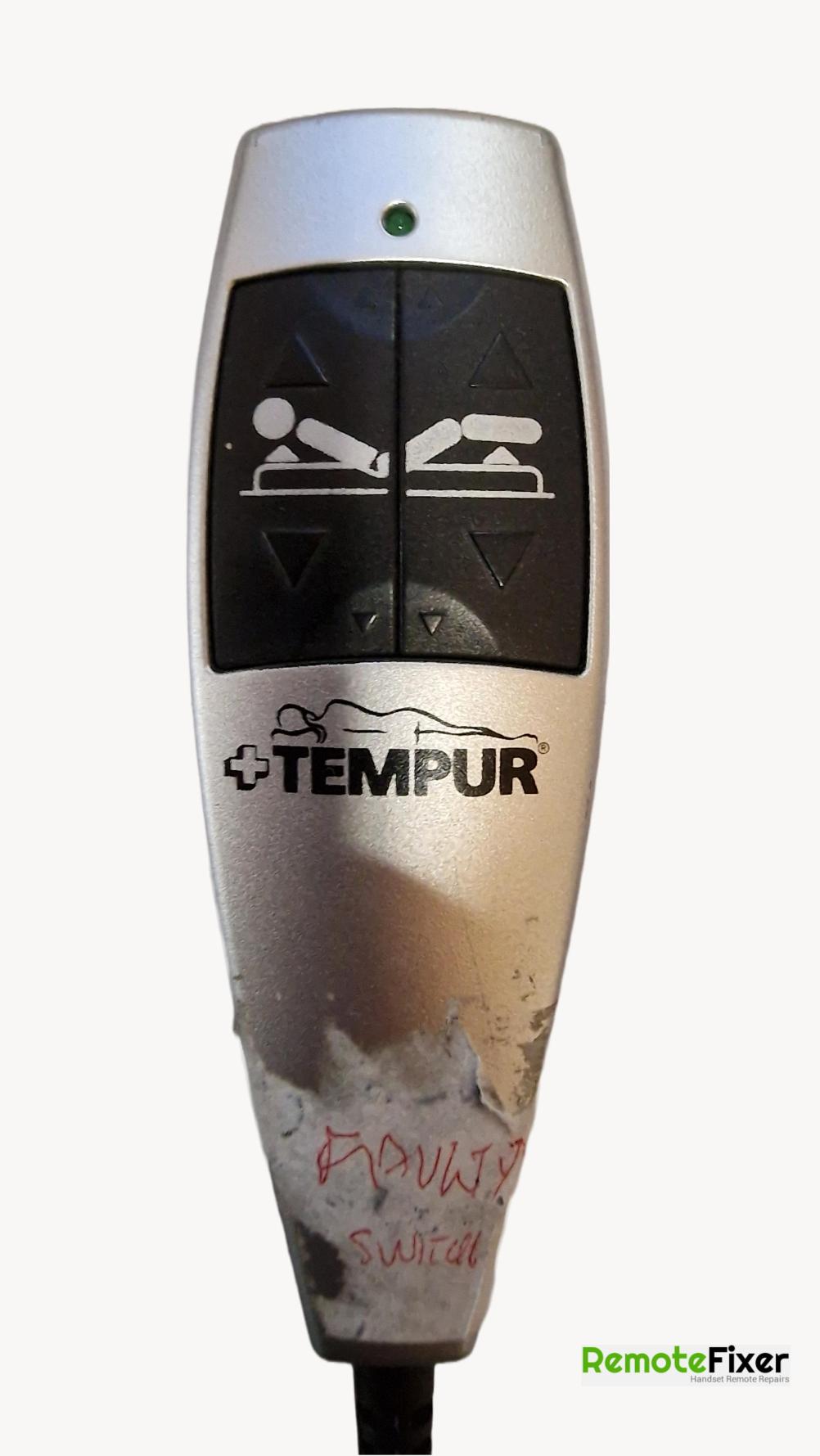 Tempur  Remote Control - Front Image