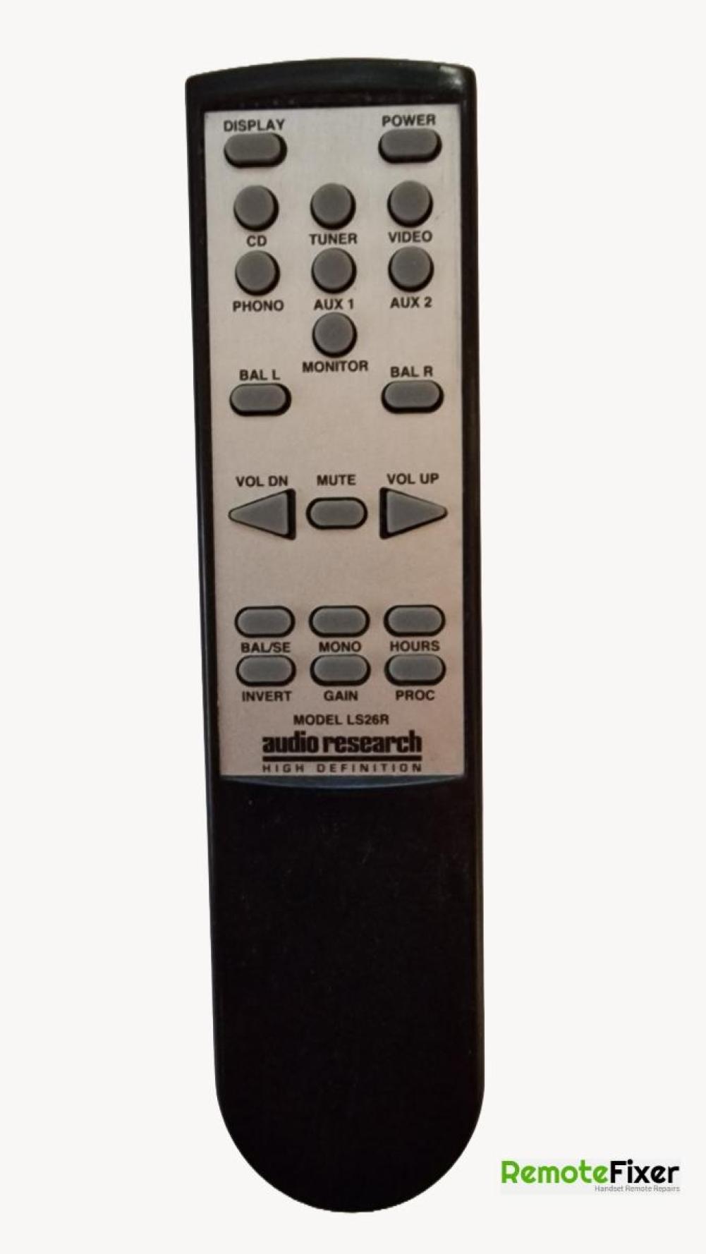Audio Research  Remote Control - Front Image
