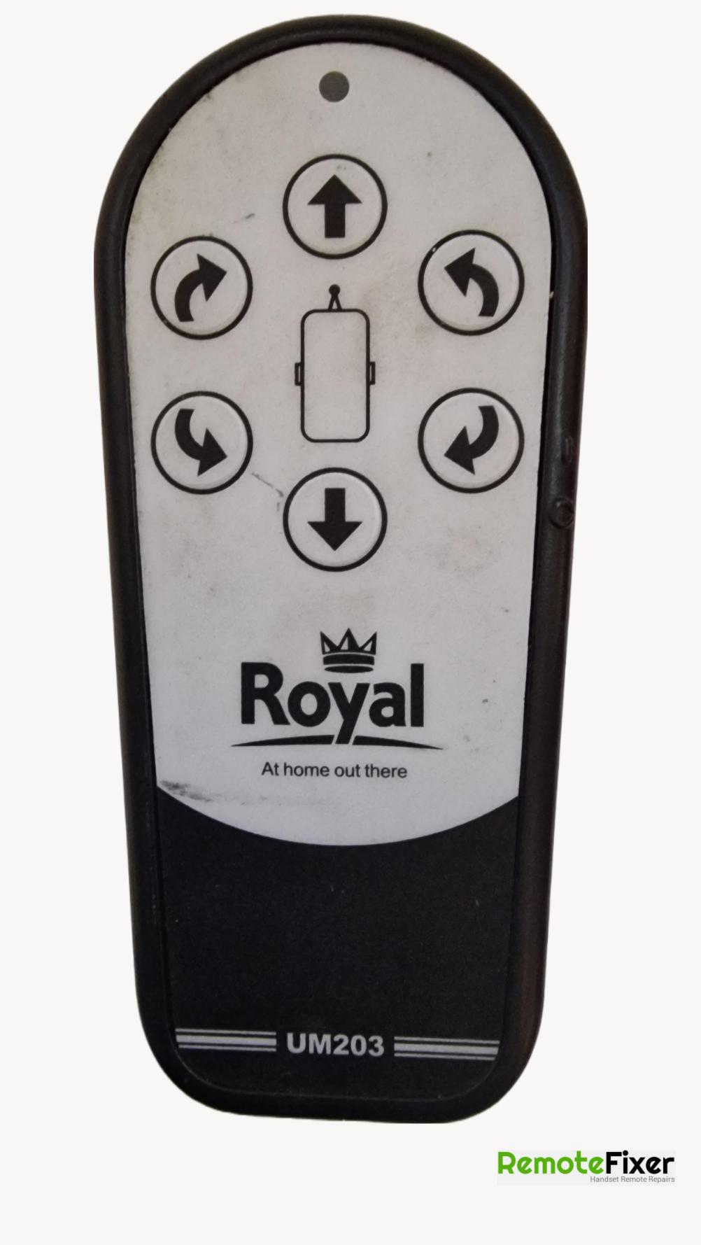 Royal  UM203 Remote Control - Front Image