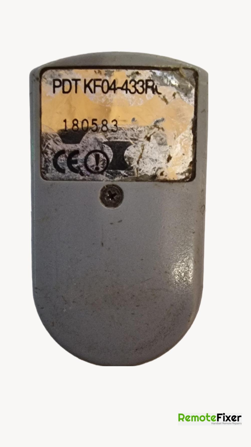 garage  Remote Control - Back Image