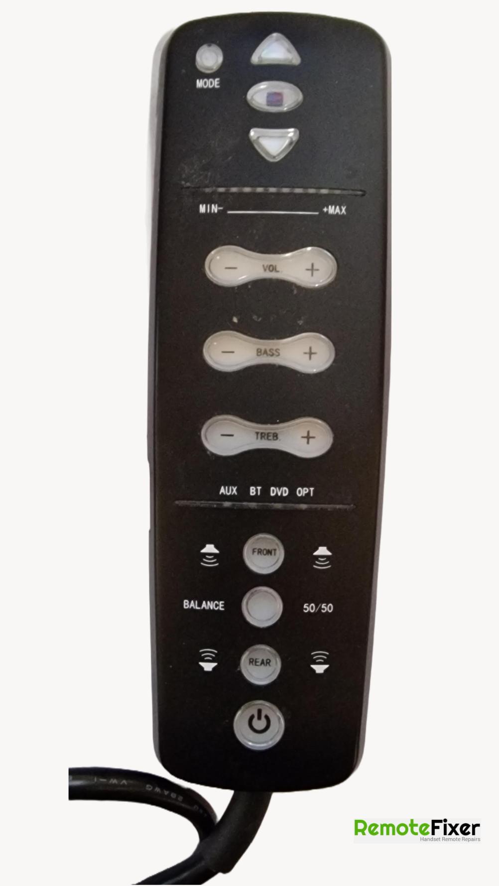 BSSB  MMG2-R01275 Remote Control - Front Image