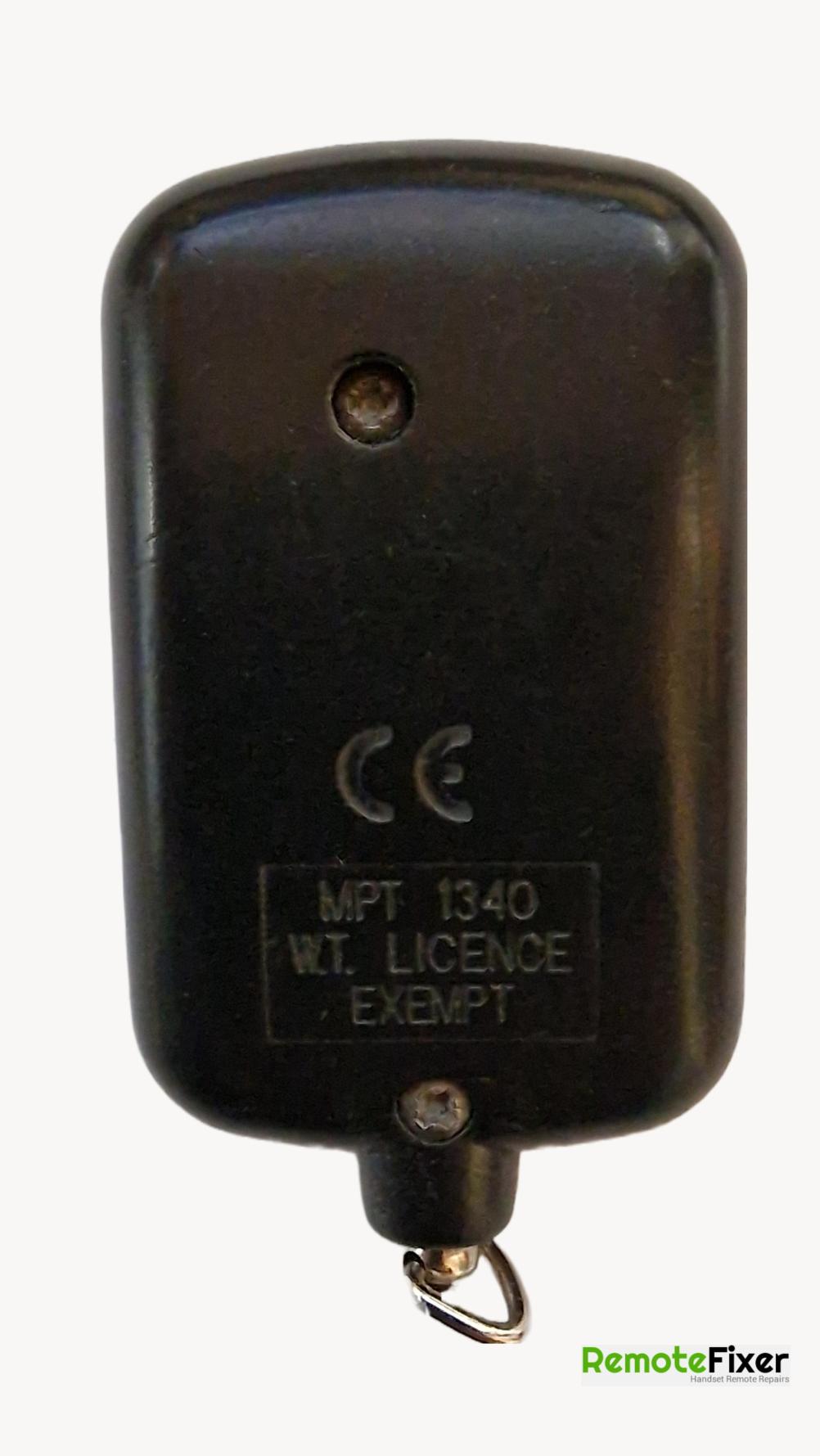 Datatool  Remote Control - Back Image