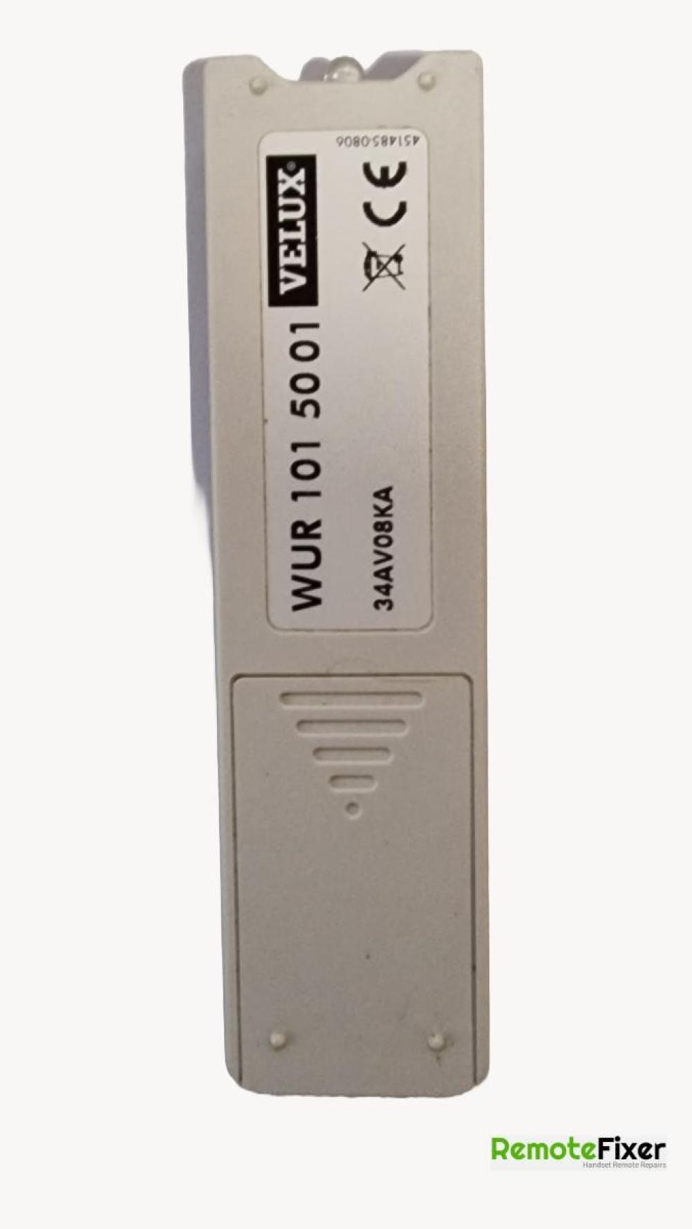 Velux  101 50 01 Remote Control - Back Image