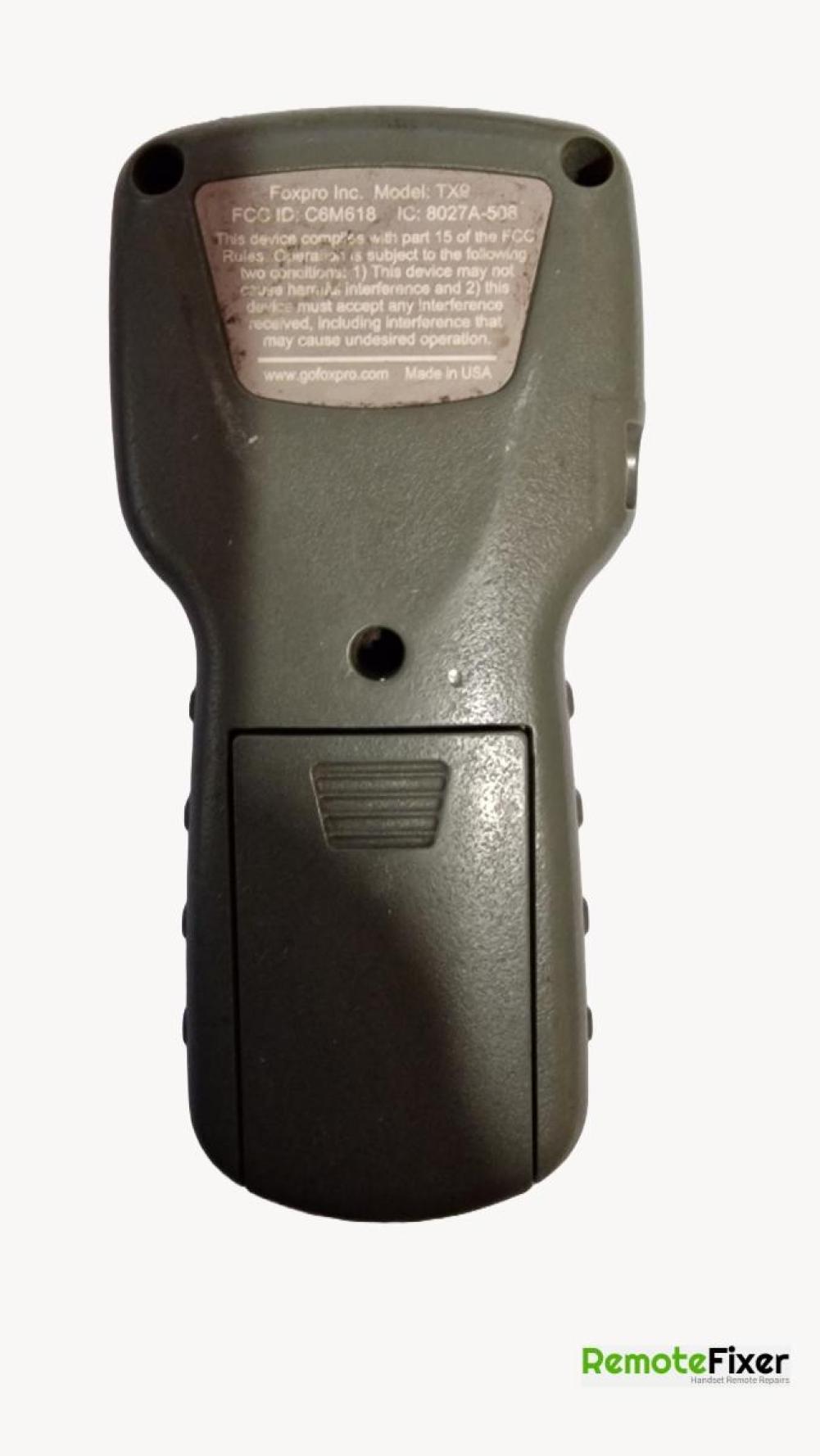 Foxpro  Remote Control - Back Image