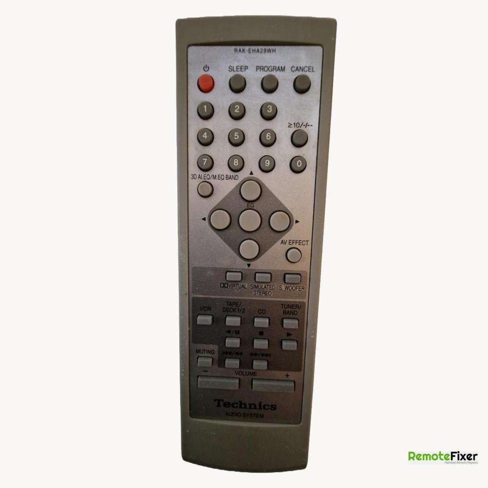 Technics  Remote Control - Front Image