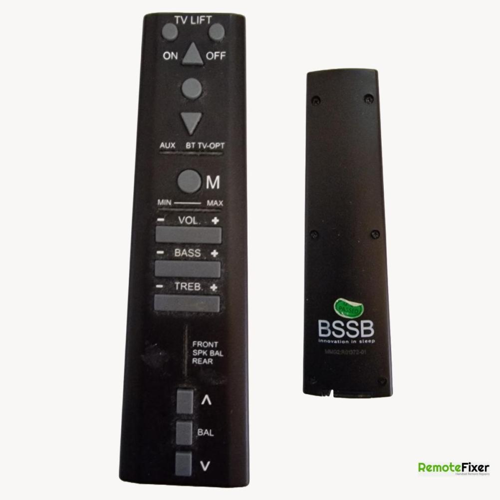 Bssb tv bed   Remote Control - Front Image