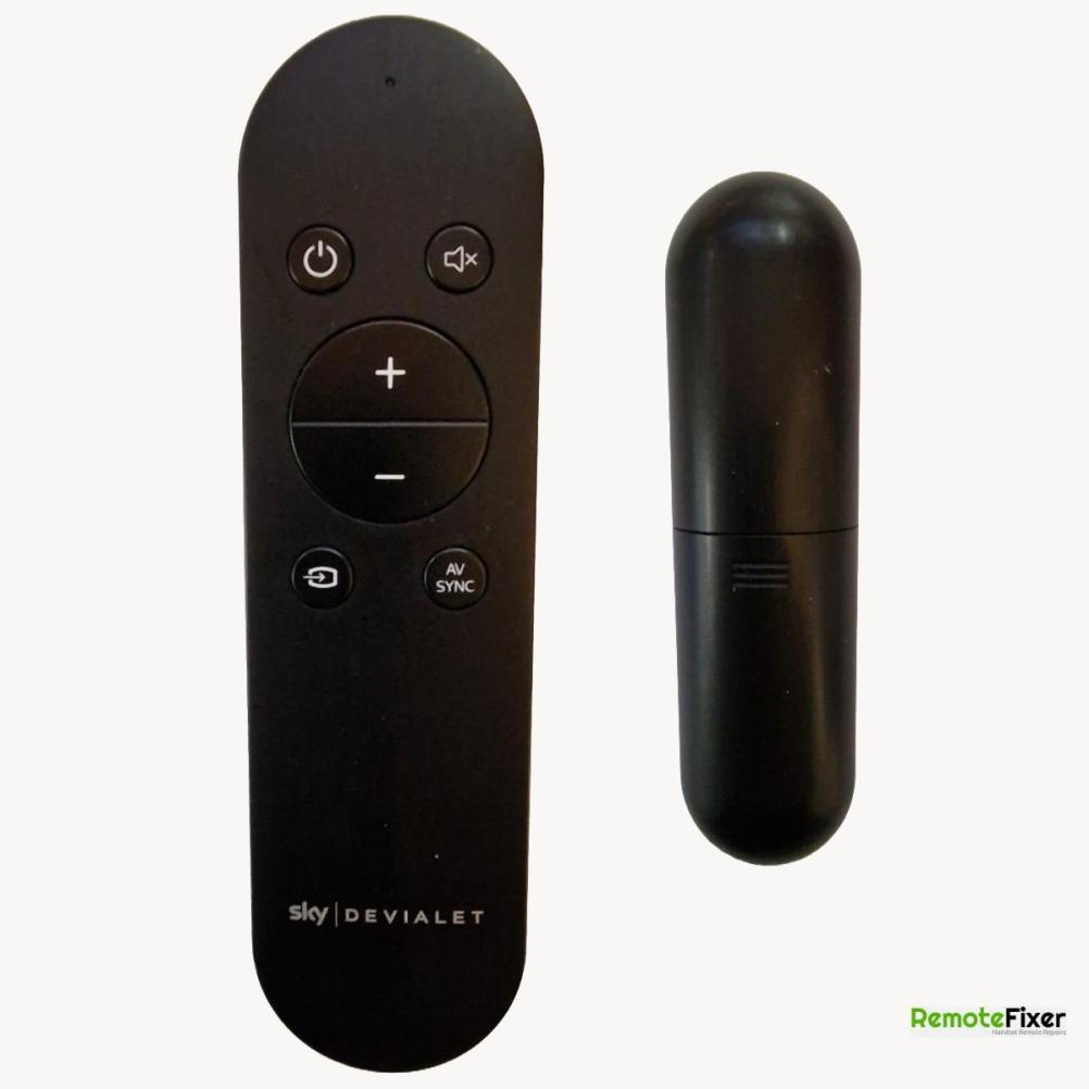 Sky Devialet Soundbox Remote Control - Front Image