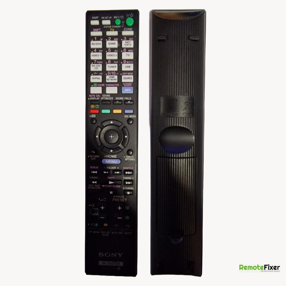 Sony RM-AAP079 Remote Control - Front Image