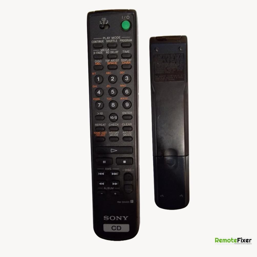 Sony  RM-DX455 Remote Control - Front Image