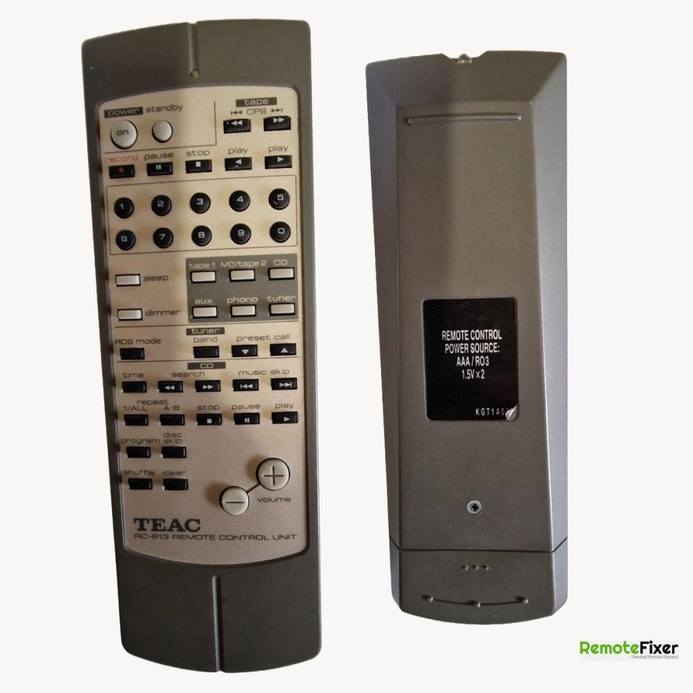 Teac   Remote Control - Front Image