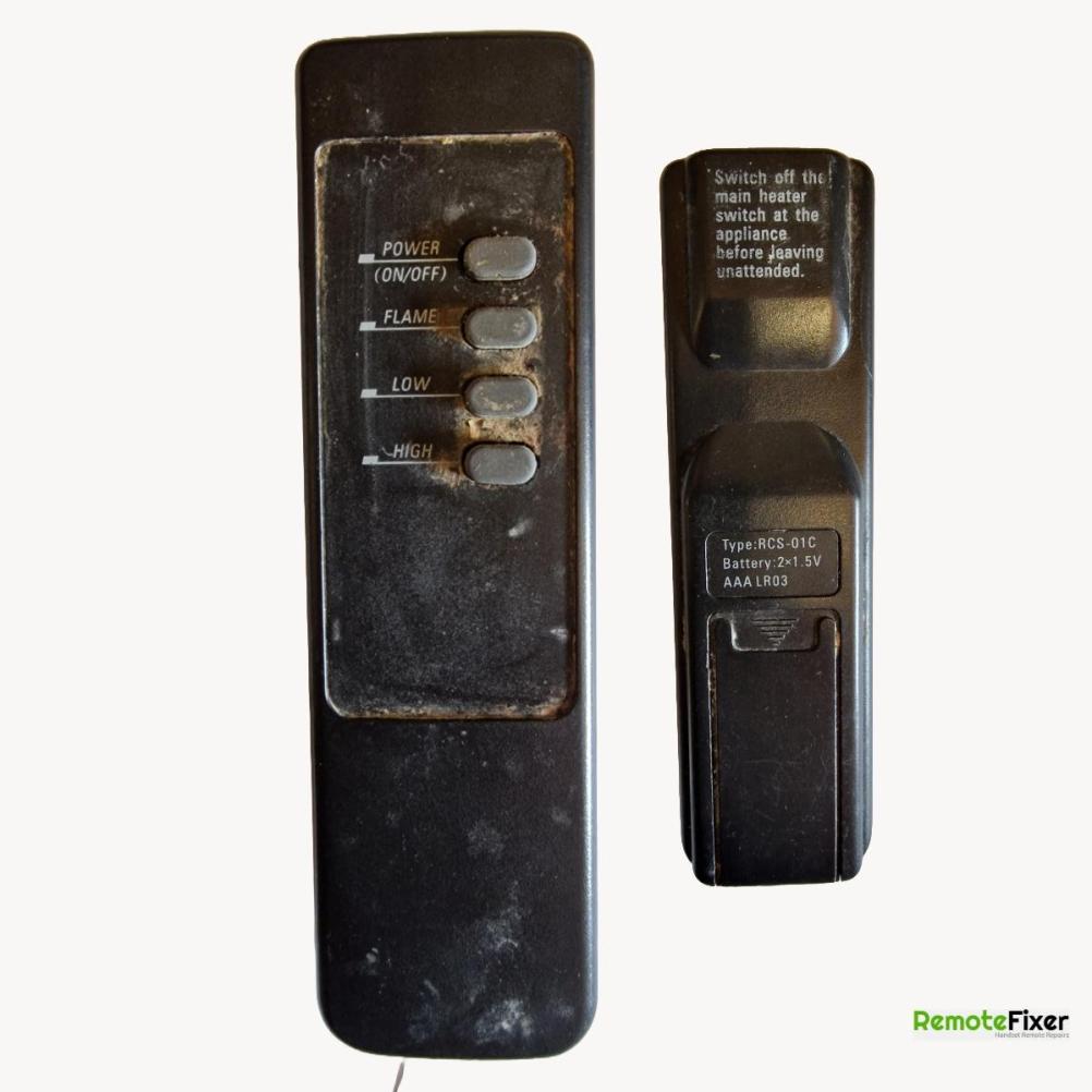 Be modern detroit  electric fire   Remote Control - Front Image