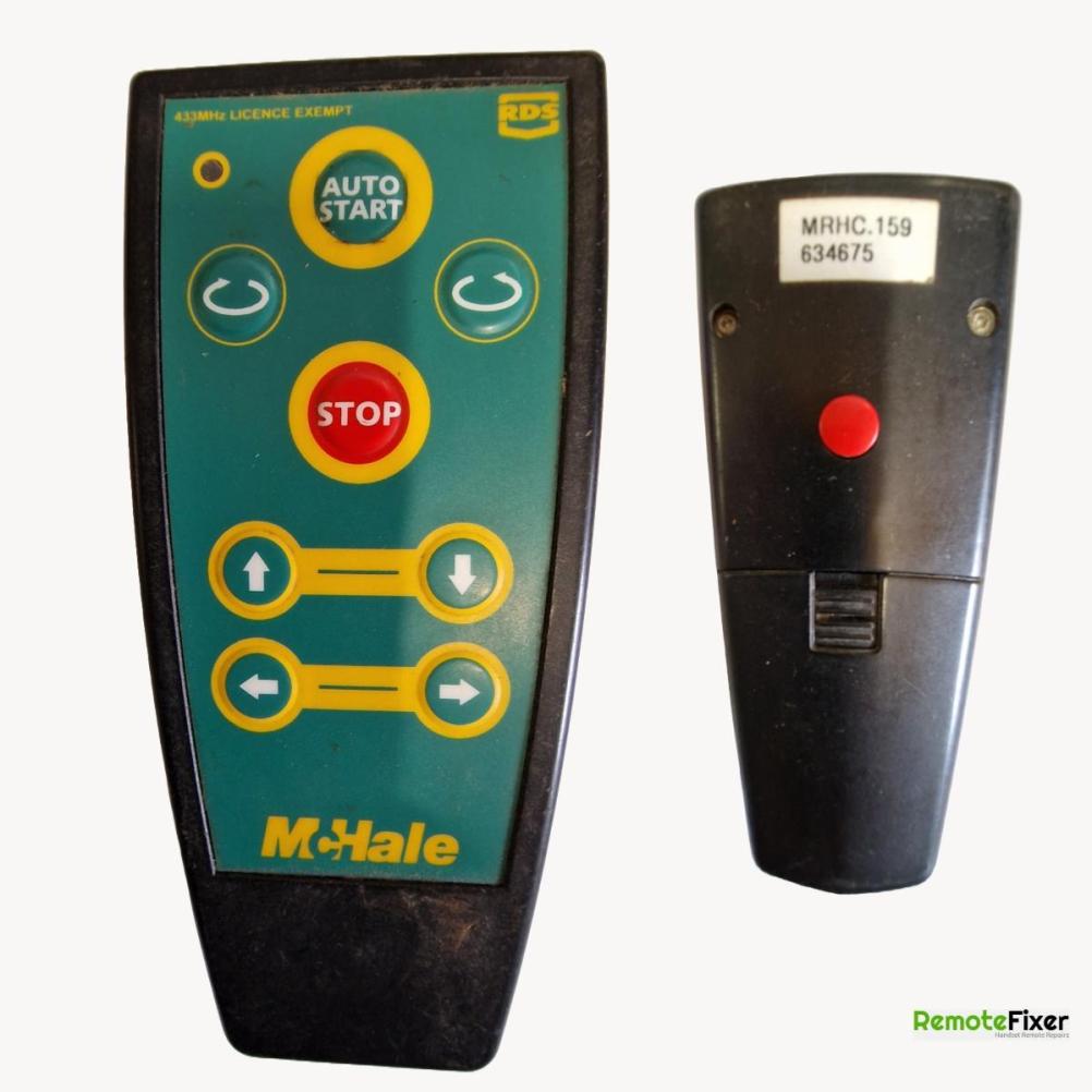 Mchale bale wrapper  RDSMRHC Remote Control - Front Image