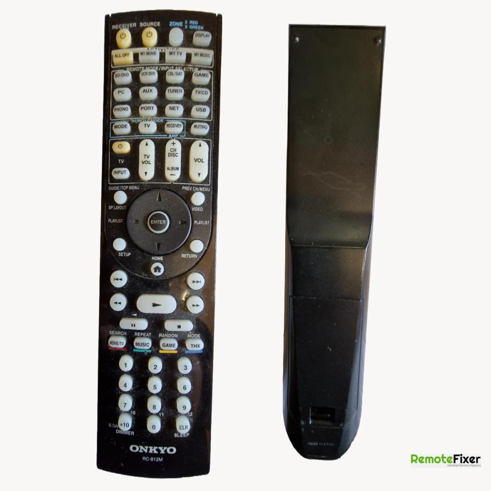 Onkyo RC-812M Remote Control - Front Image