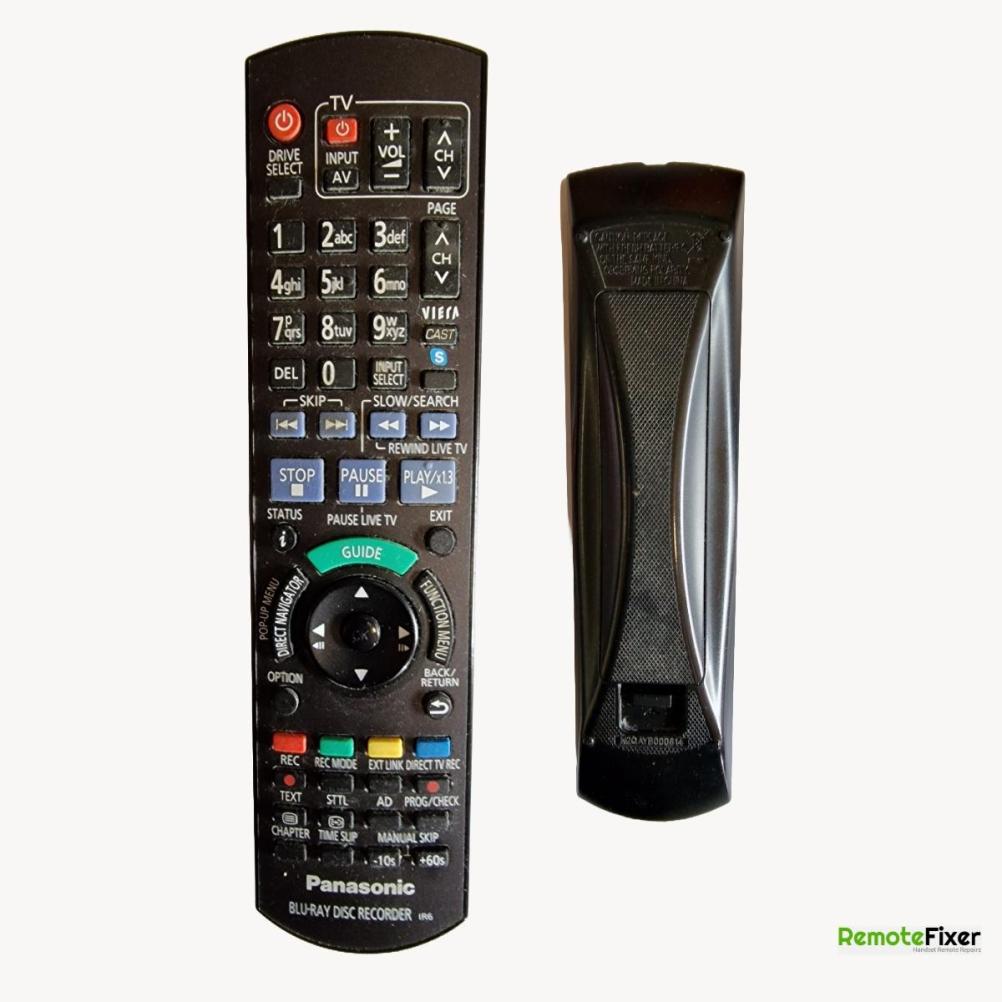 Panasonic  Remote Control - Front Image