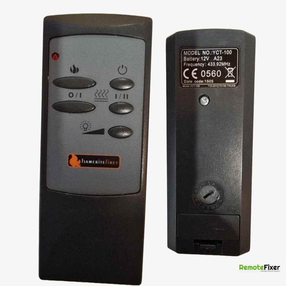 Flamerite fires YCT-100 Remote Control - Front Image