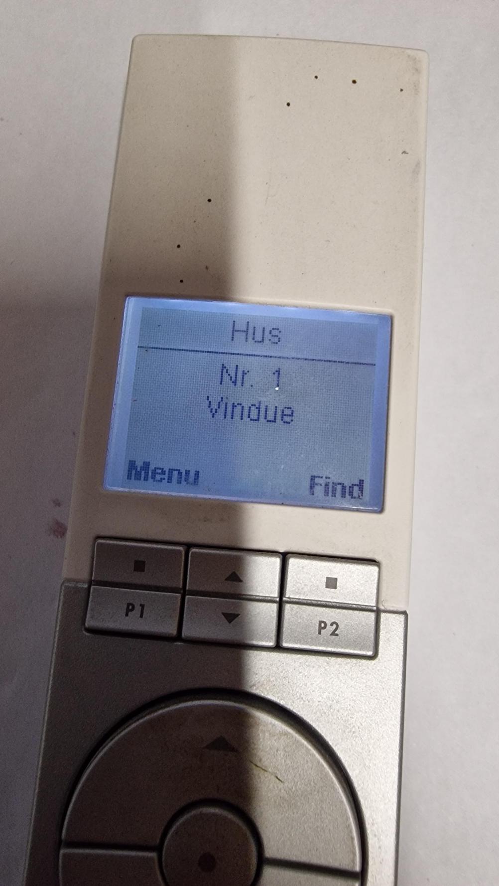 Velux roof window  Remote Control - Inside Image