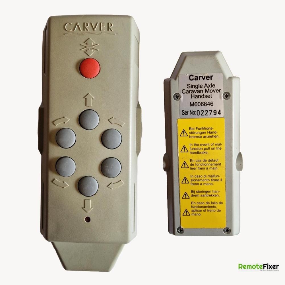 Carver  Remote Control - Front Image