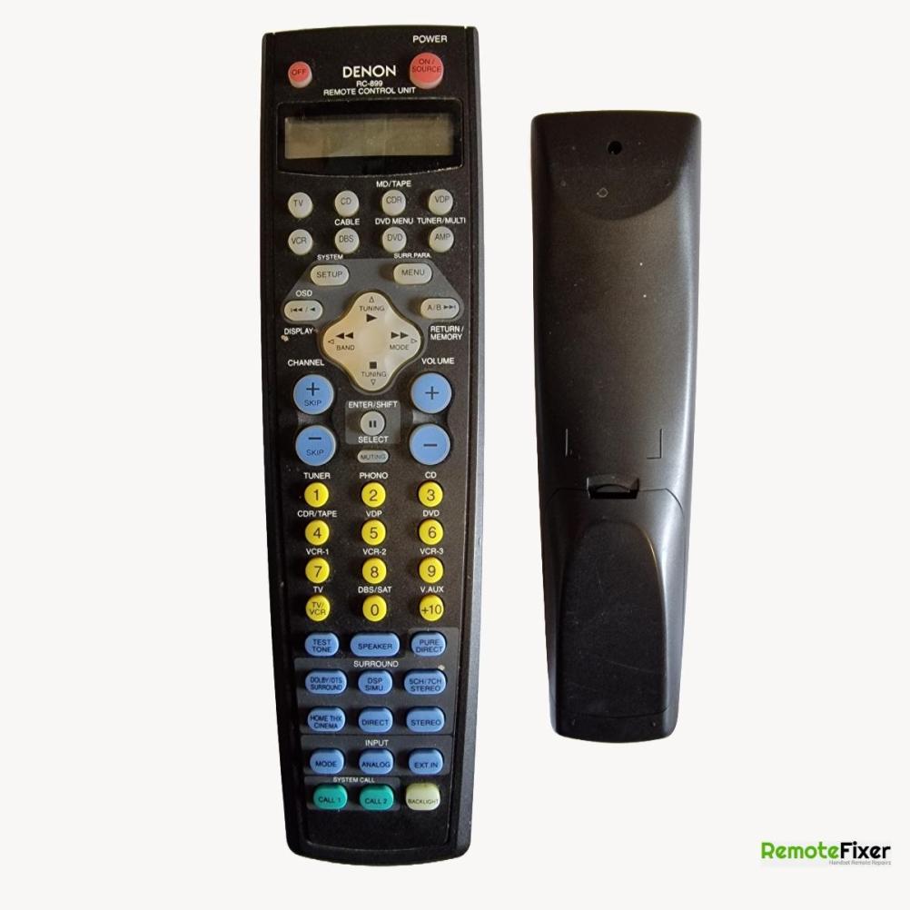 Denon  RC-899 Remote Control - Front Image