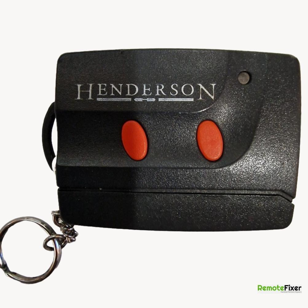 Henderson  Sommer 4050 Remote Control - Front Image