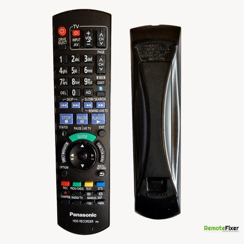 Panasonic   Remote Control - Front Image