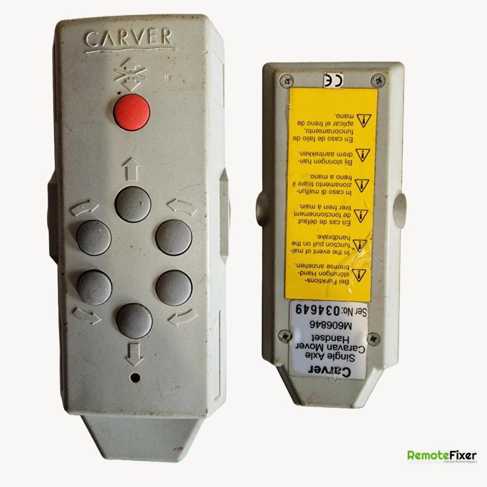 Carver  M606846 Remote Control - Front Image