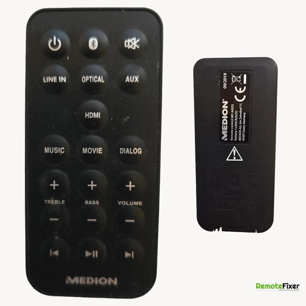 Medion  Remote Control - Front Image