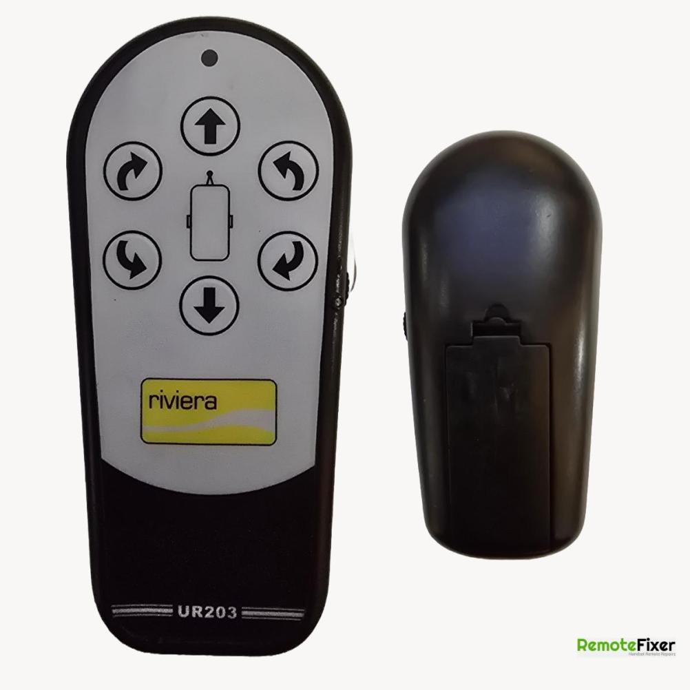 Riviera  UR203 Remote Control - Front Image