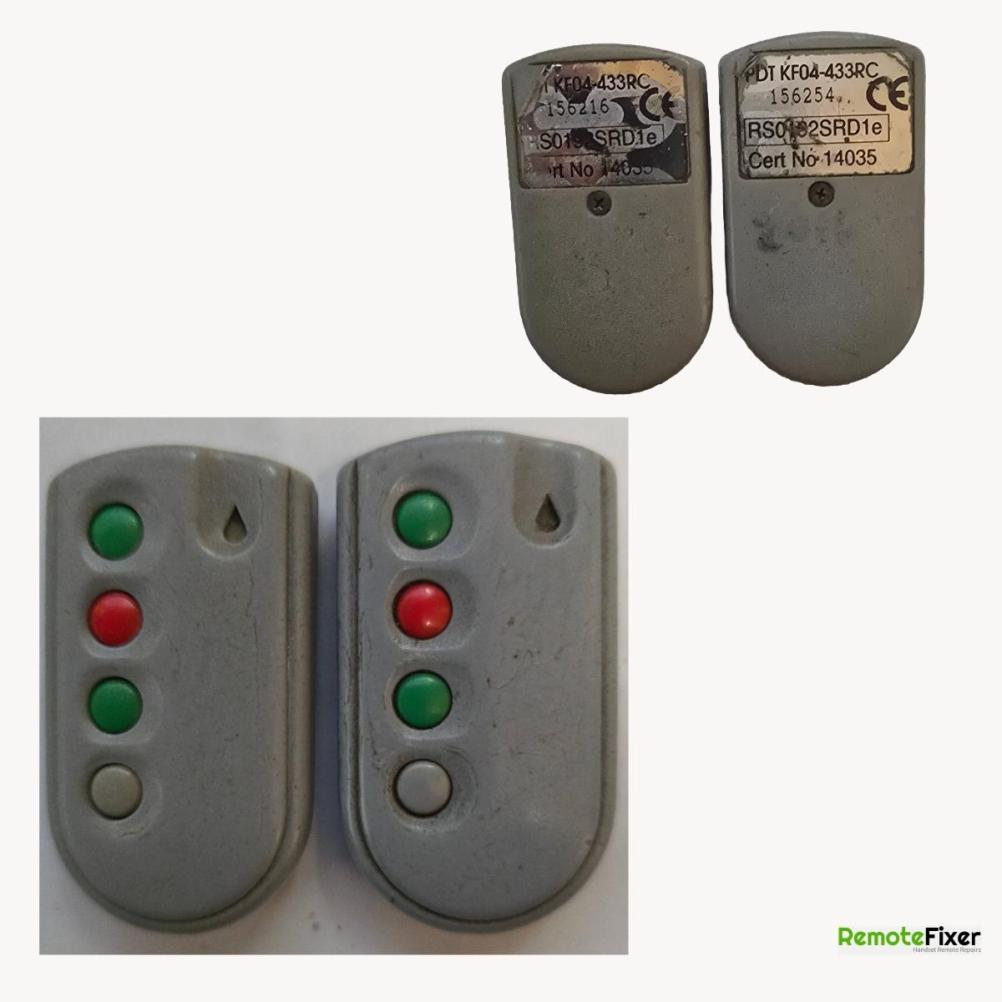 PDT KF04-433RC  Remote Control - Front Image