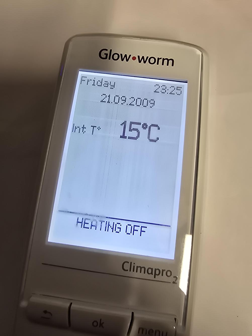 GLOW WORM climapro2 Remote Control - Inside Image