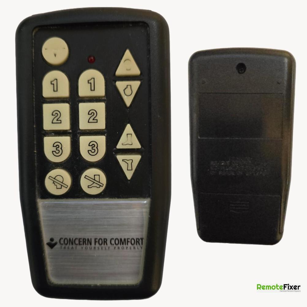 Concern for Comfort Bed Remote Control - Front Image