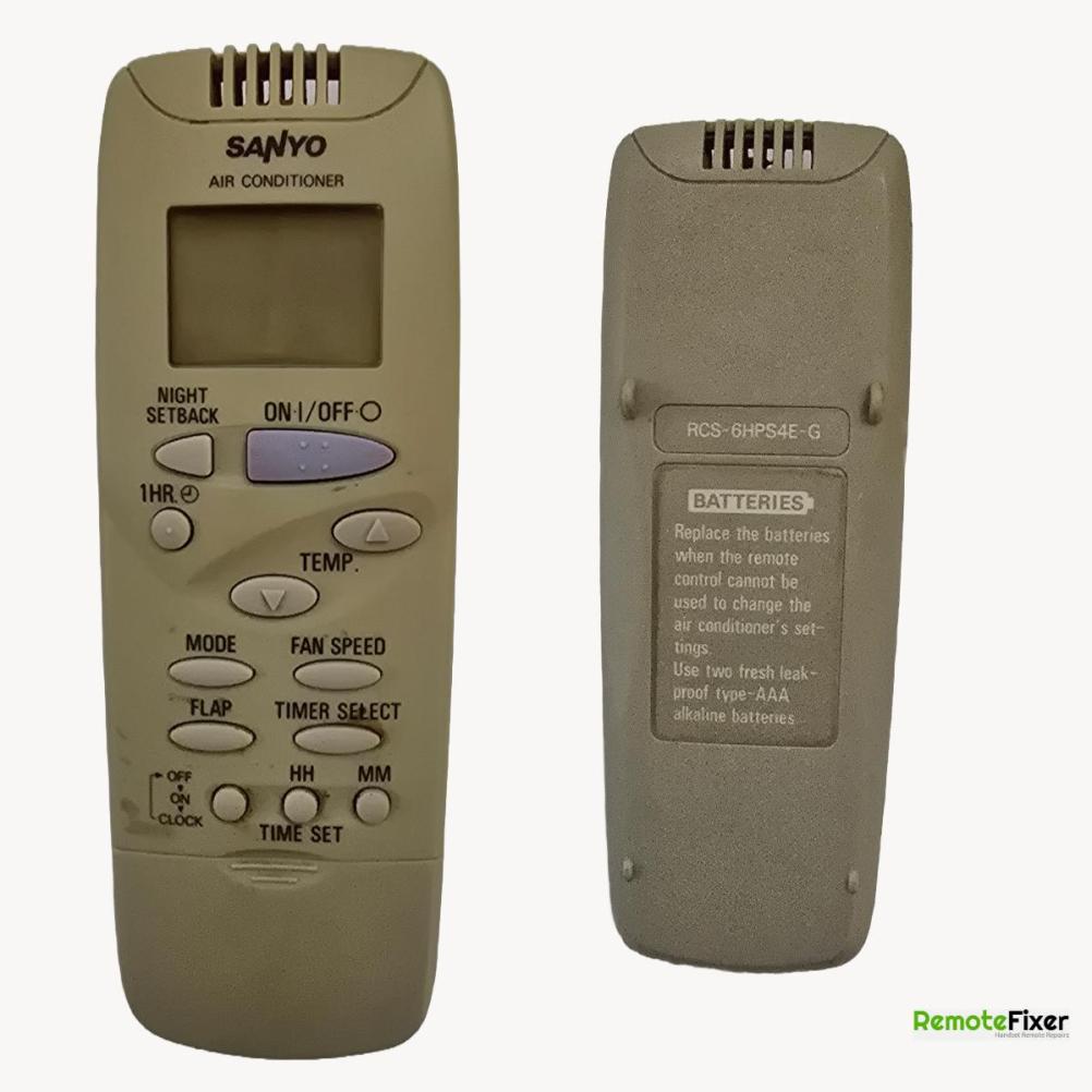 Sanyo  Remote Control - Front Image