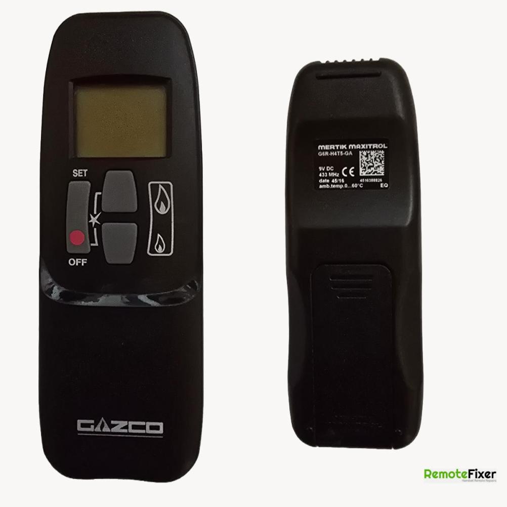 Gazco Mertik Maxitrol  Remote Control - Front Image