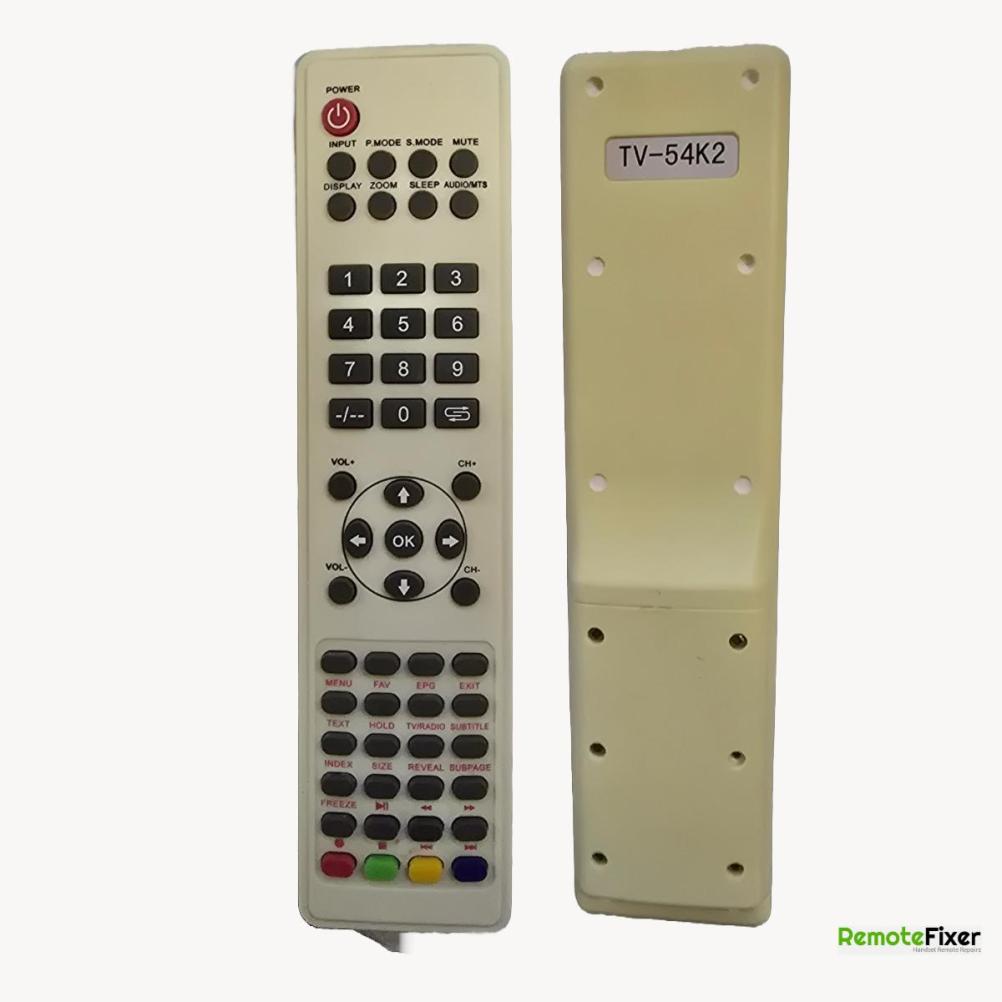 TV-54K2   Remote Control - Front Image