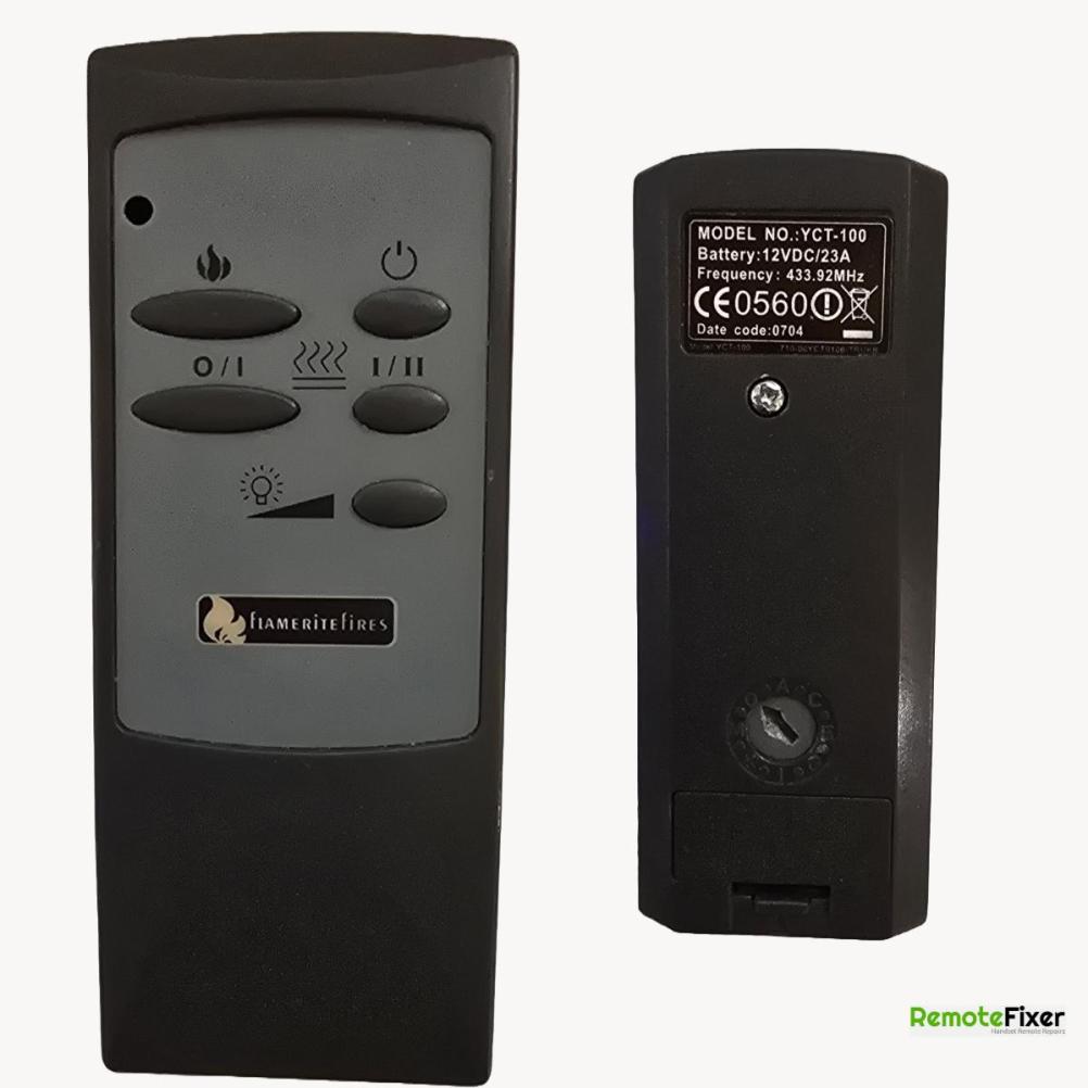 FlameriteFires  Remote Control - Front Image