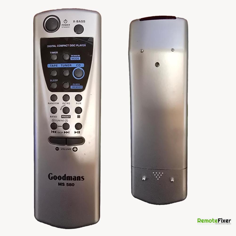 Goodmans MS580 Remote Control - Front Image