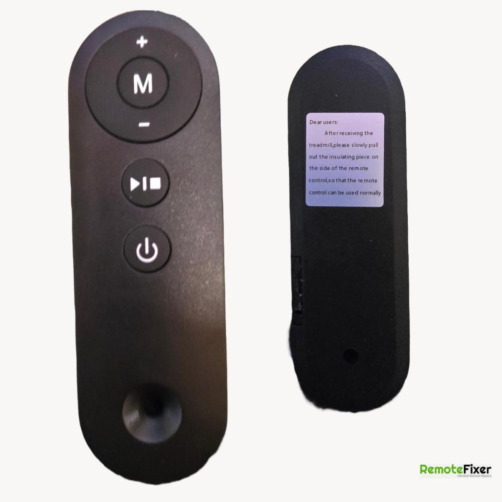 Treadmill  Remote Control - Front Image