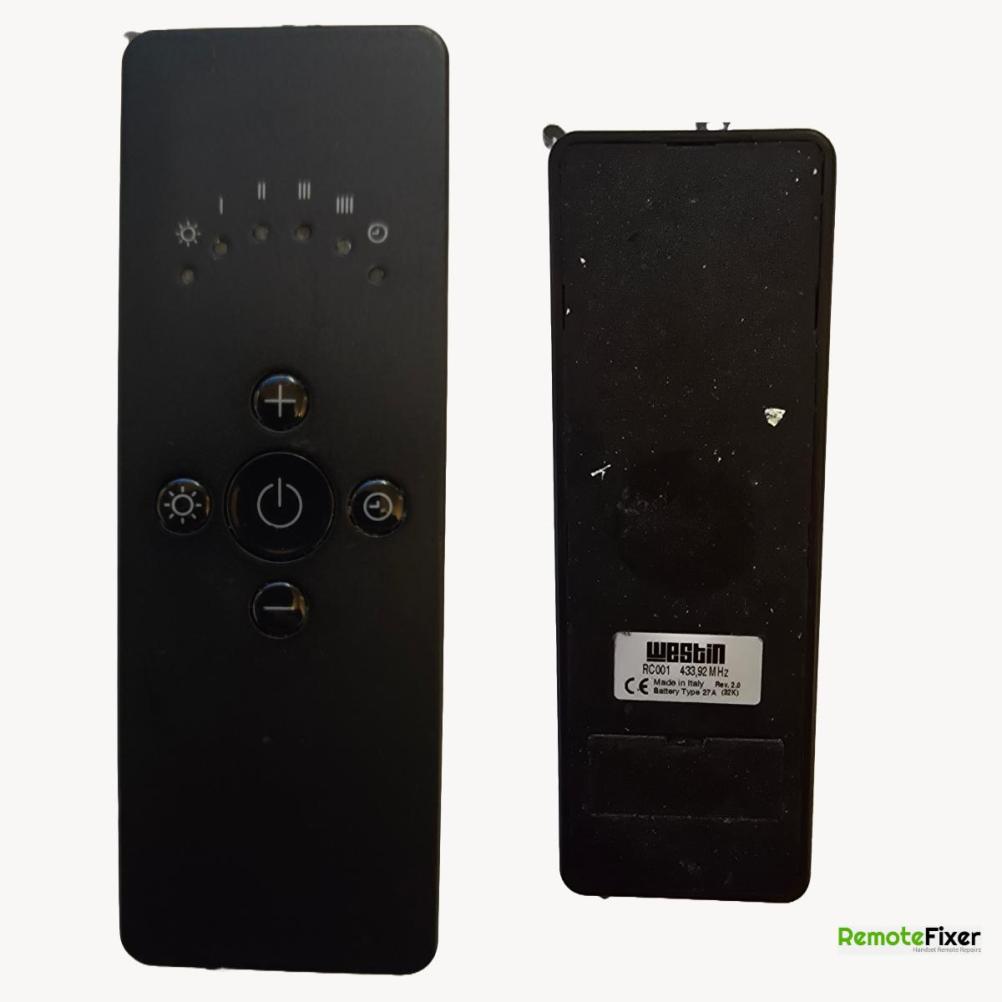 Weston Extractor  Remote Control - Front Image