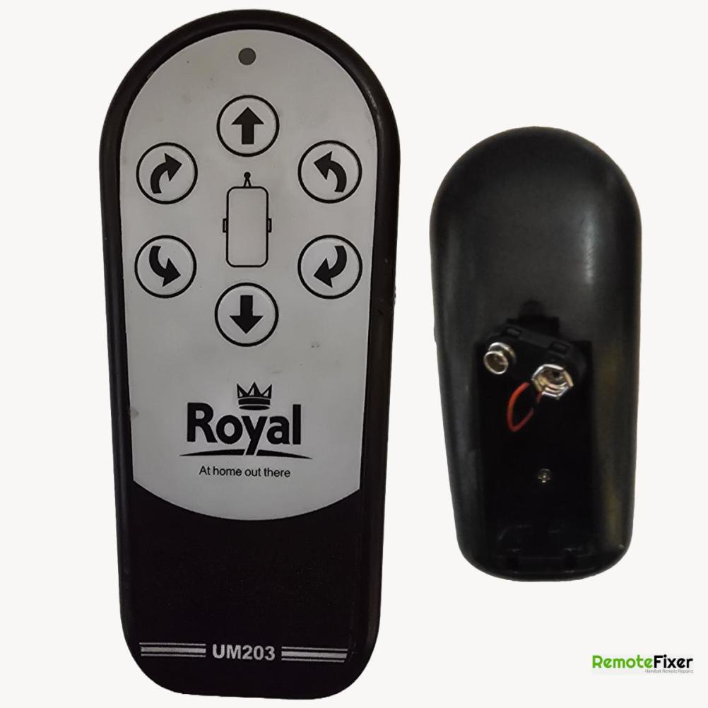 Royal  um203 Remote Control - Front Image