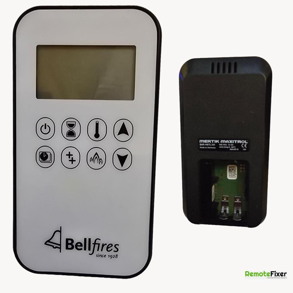 Bell Fires Mertik Maxitrol  B6R-H8TL3W Remote Control - Front Image