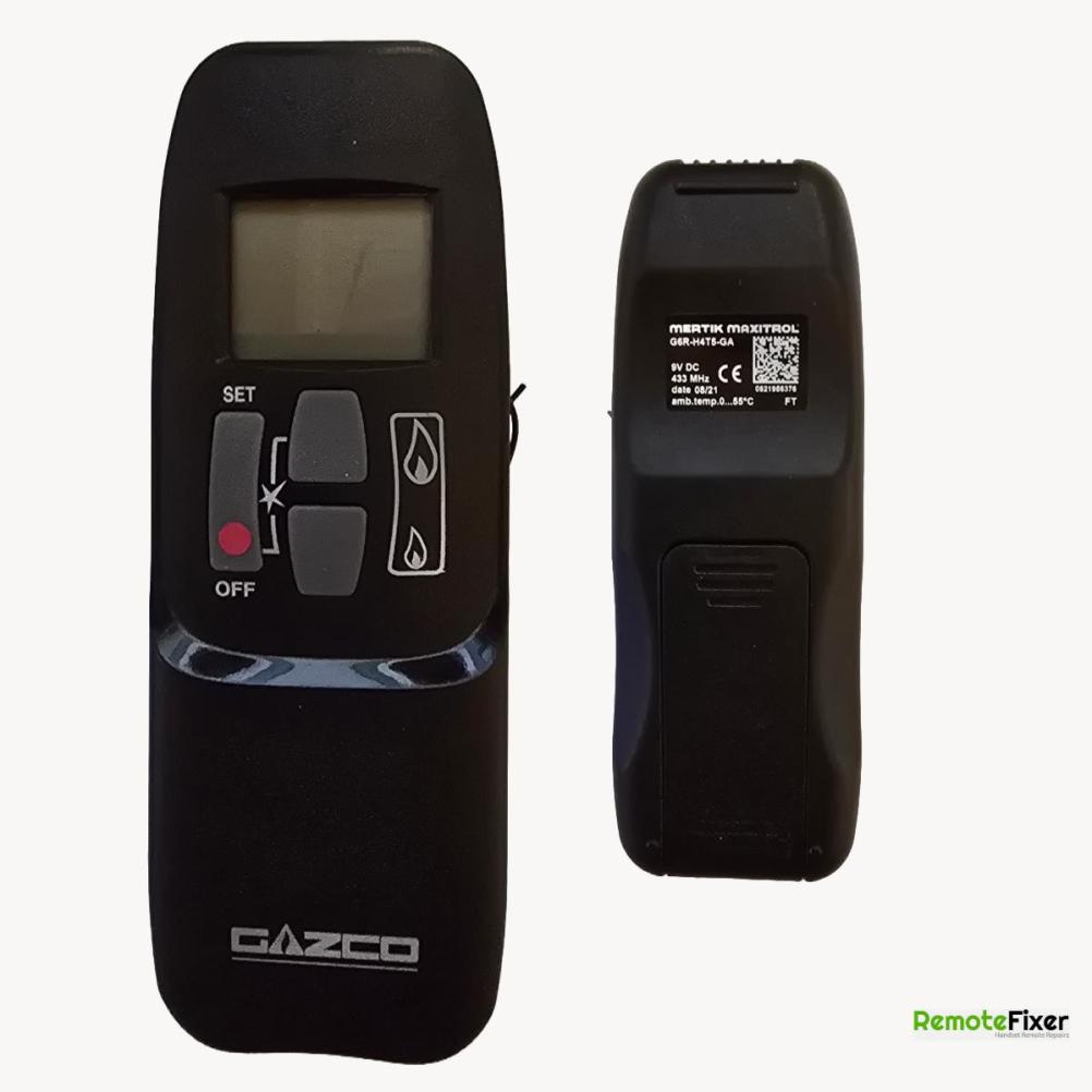 Gazco  G6R H4T5 GA  Remote Control - Front Image