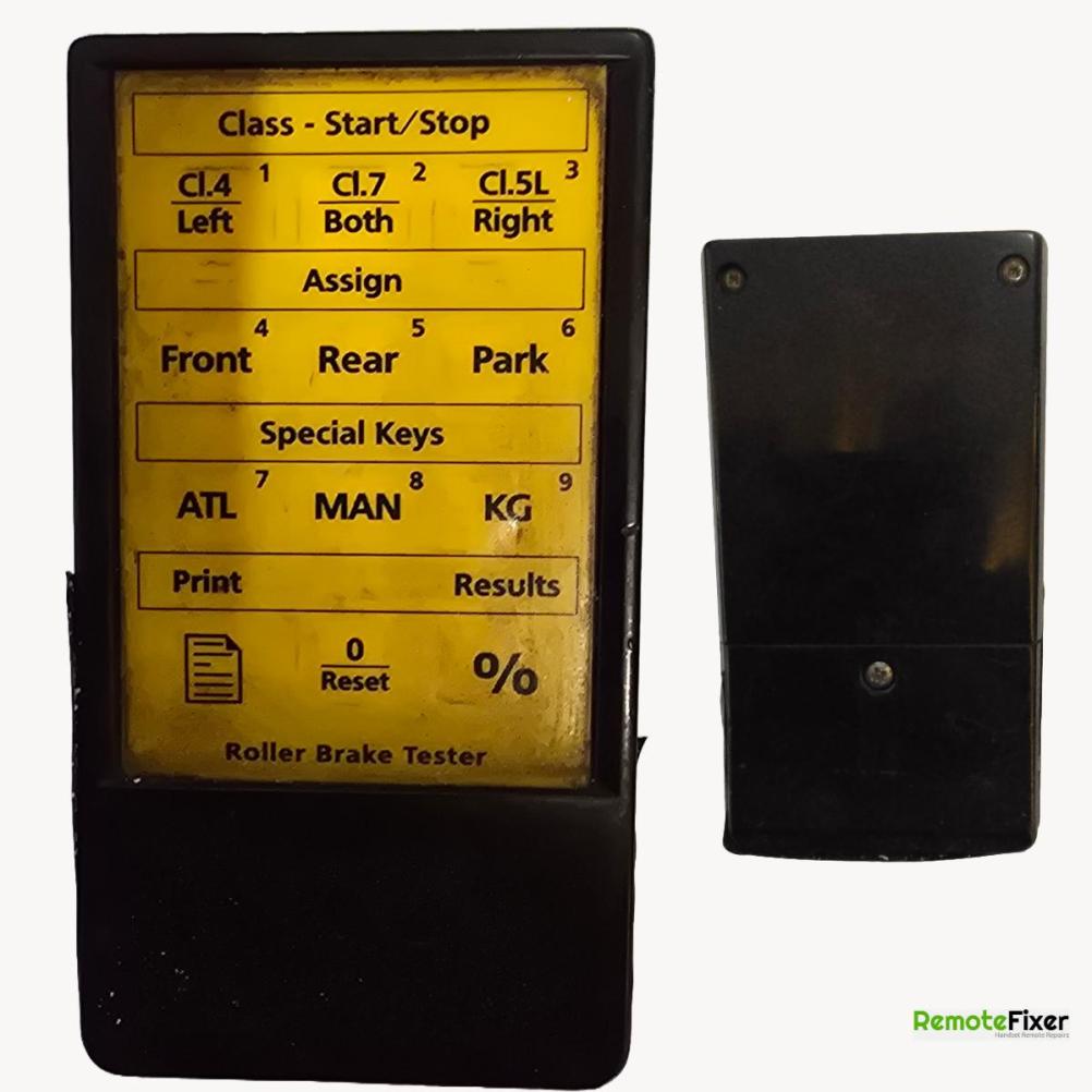 Boston Brake Tester  Remote Control - Front Image