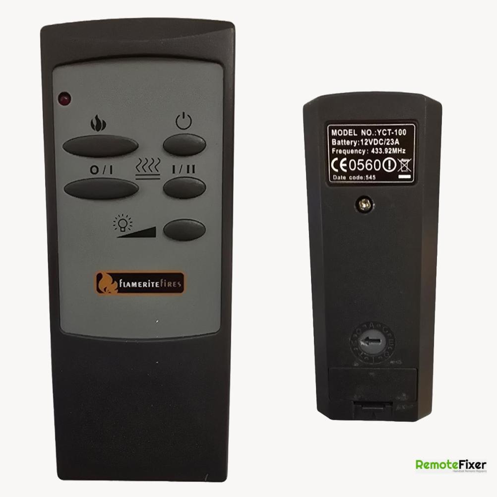 Flamerite fire   Remote Control - Front Image