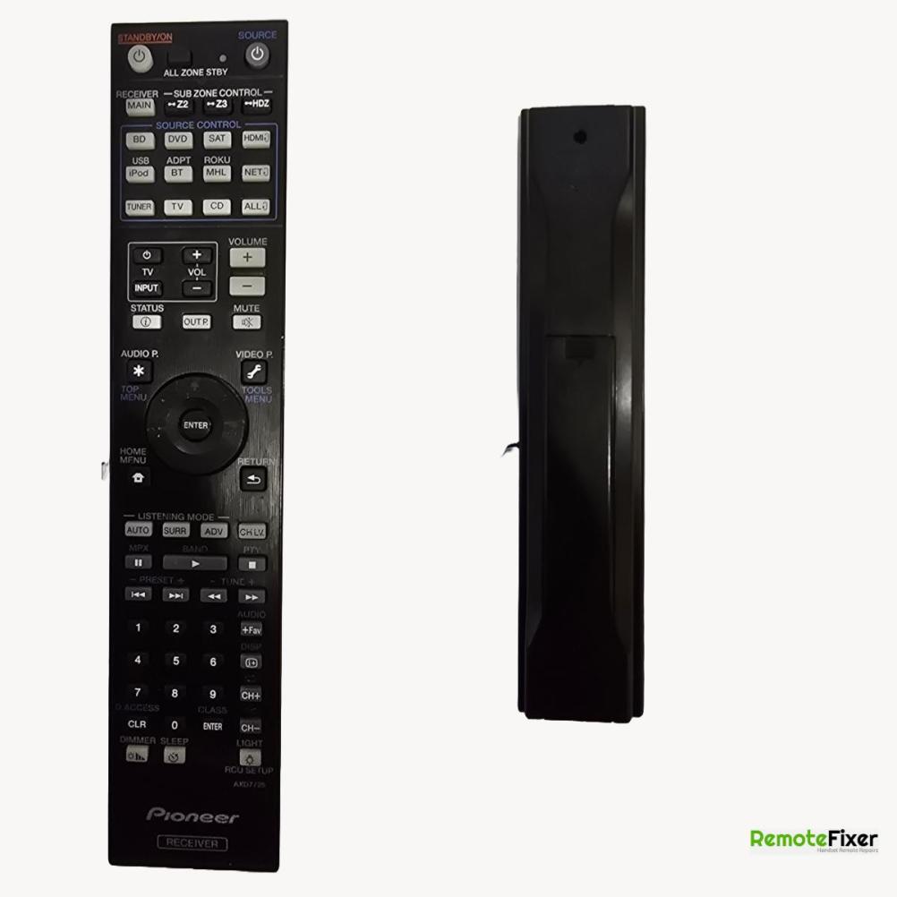 Pioneer  AXD7725 Remote Control - Front Image