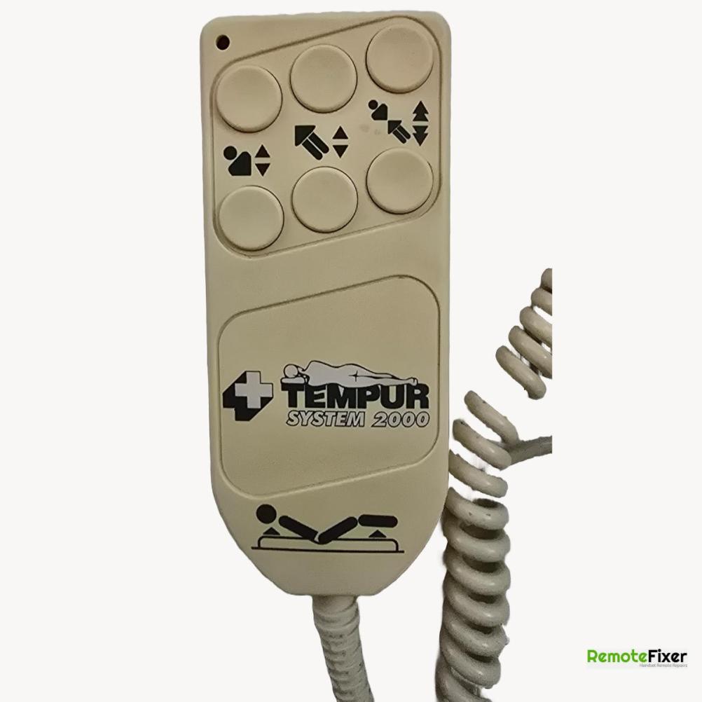 Tempur bed   Remote Control - Front Image