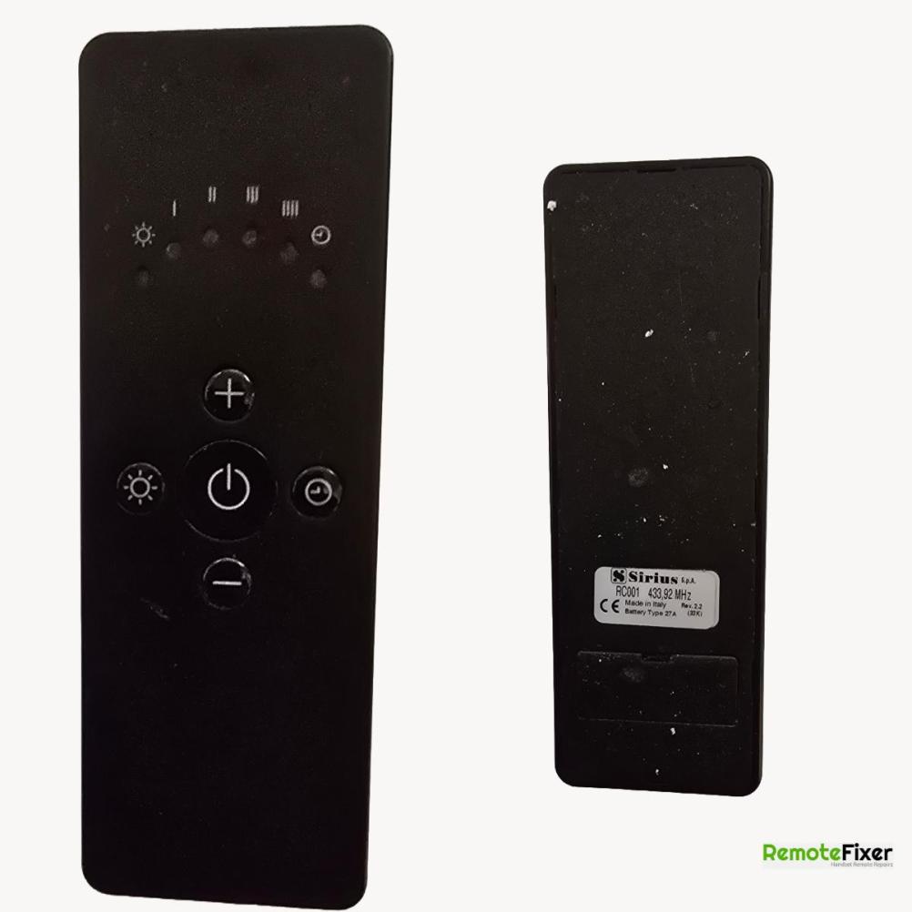 Caple  Sirius RC001  Remote Control - Front Image