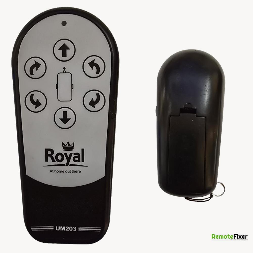 Royal  UM203 Remote Control - Front Image