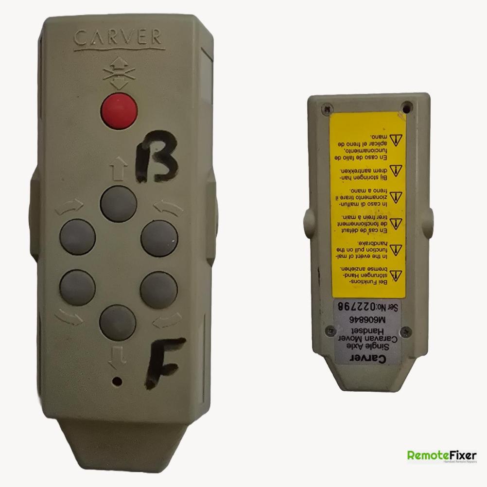 Carver  Remote Control - Front Image