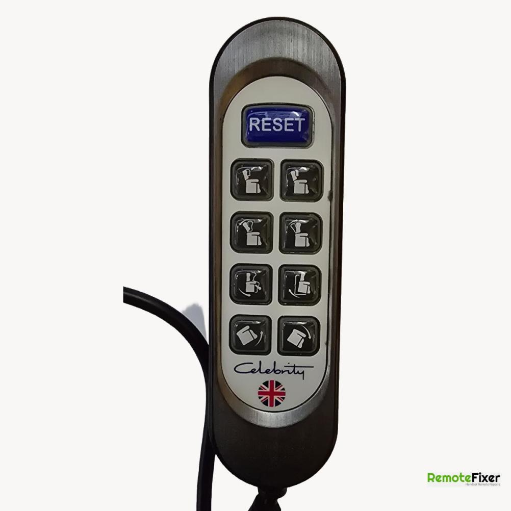 Celebrity recliner 9 button Remote Control - Front Image