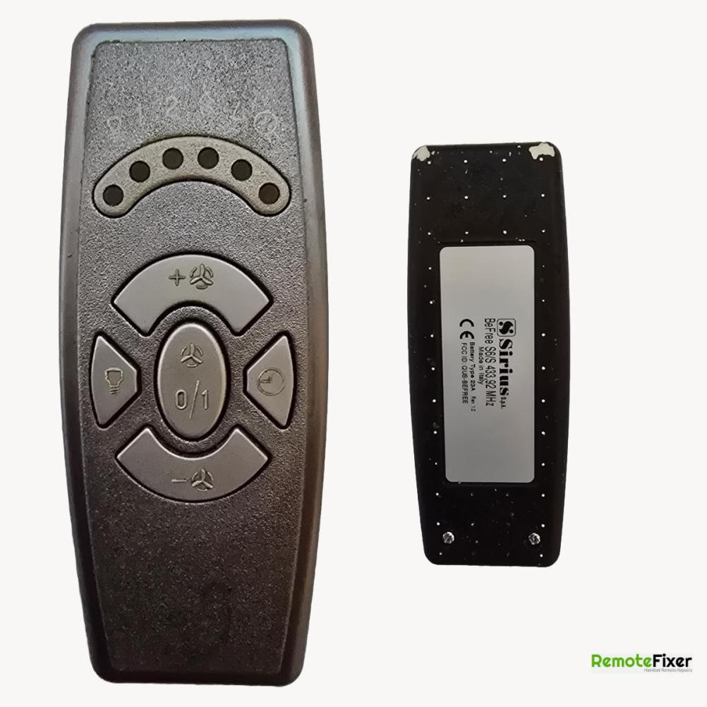 Sirius  Remote Control - Front Image